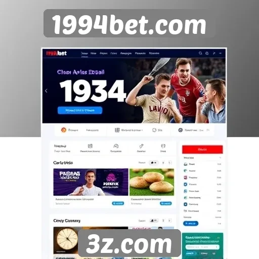 Revisão do design de interface do 1994bet.com